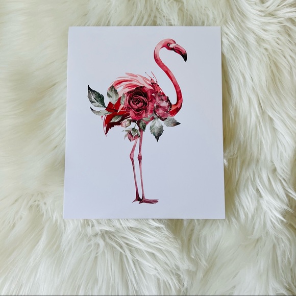 Watercolor Tropical Flamingo Wall Art Poster Print UNFRAMED - Picture 17 of 17